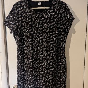 Black midi dress